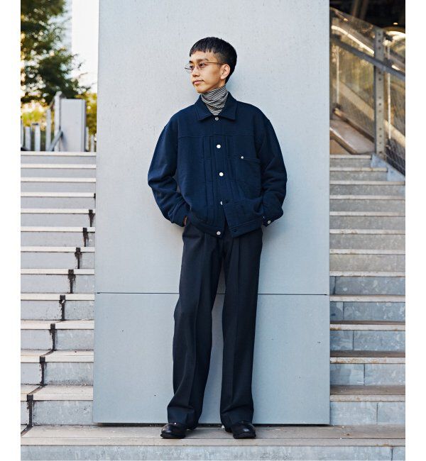 EDIFICE「【LOOPWHEELER for LOWERCASE &times; POGGYTHEMAN】別注 スウェット トラッカージャケット」|その他|