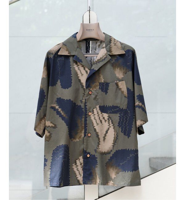 EDIFICE「m's braque (エムズ ブラック) アロハシャツ BMSH-84」|シャツ・ブラウス|カーキ
