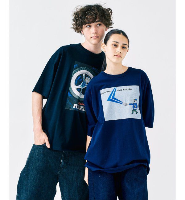 417 EDIFICE「SAVIGNAC サヴィニャック 別注 French Company プリントTシャツ 2」|Tシャツ・カットソー|