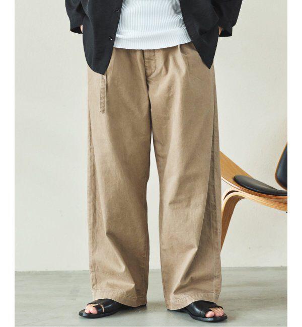 EDIFICE「フェード  ベルテッド トラウザー」|デニム|