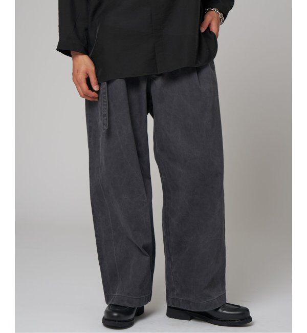EDIFICE「フェード  ベルテッド トラウザー」|デニム|