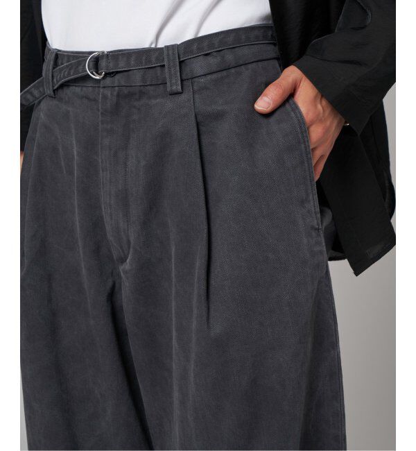 EDIFICE「フェード  ベルテッド トラウザー」|デニム|