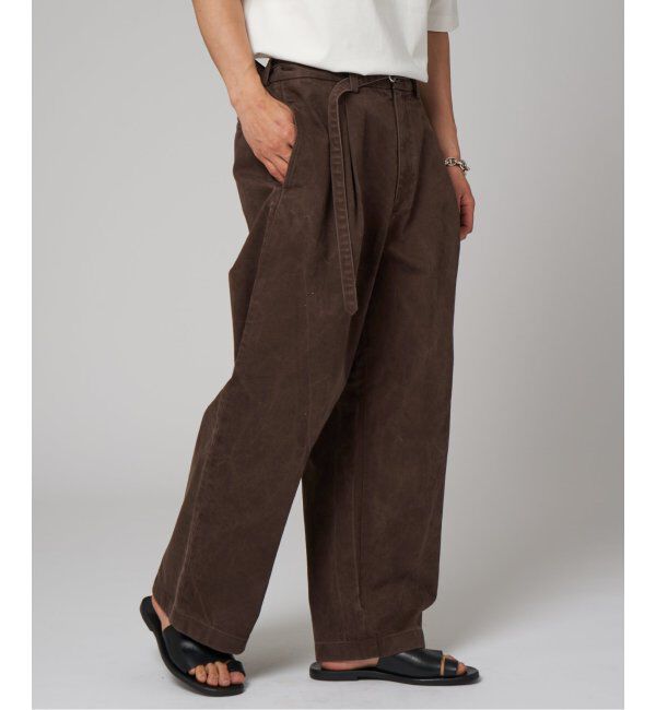 EDIFICE「フェード  ベルテッド トラウザー」|デニム|