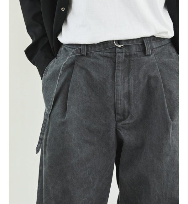 EDIFICE「フェード  ベルテッド トラウザー」|デニム|