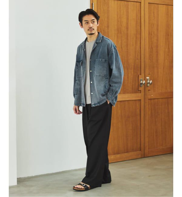 EDIFICE「ラフトップ ウルトラ ワイドパンツ」|スラックス|