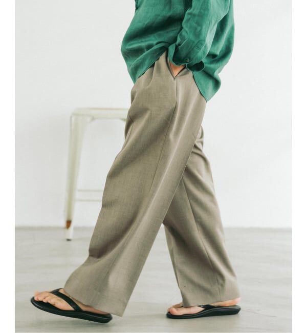 EDIFICE「ラフトップ ウルトラ ワイドパンツ」|スラックス|