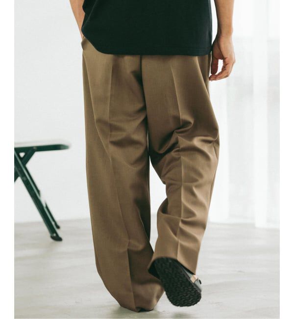 EDIFICE「ラフトップ ウルトラ ワイドパンツ」|スラックス|