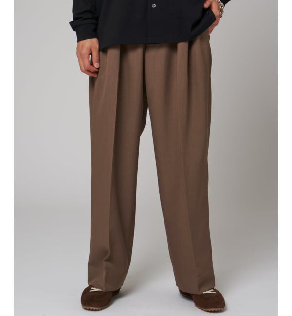 EDIFICE「ラフトップ ウルトラ ワイドパンツ」|スラックス|