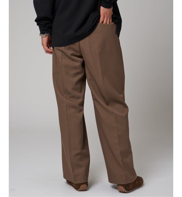 EDIFICE「ラフトップ ウルトラ ワイドパンツ」|スラックス|