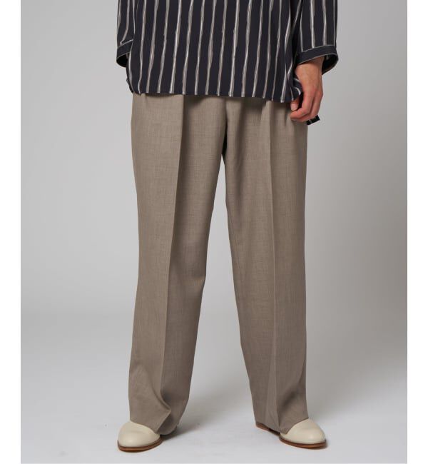 EDIFICE「ラフトップ ウルトラ ワイドパンツ」|スラックス|