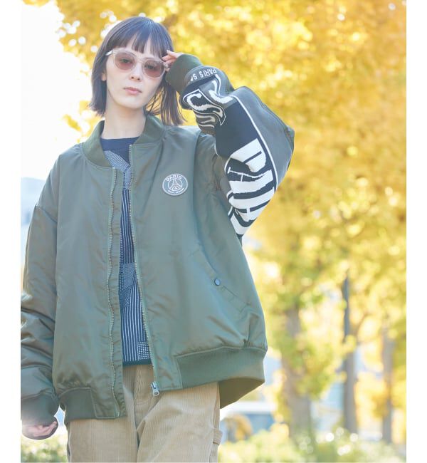 Paris Saint-Germain「【Paris Saint-Germain / パリ・サン＝ジェルマン】 JP Vintage Scarf Bomber」|ブルゾン・スタジャン|