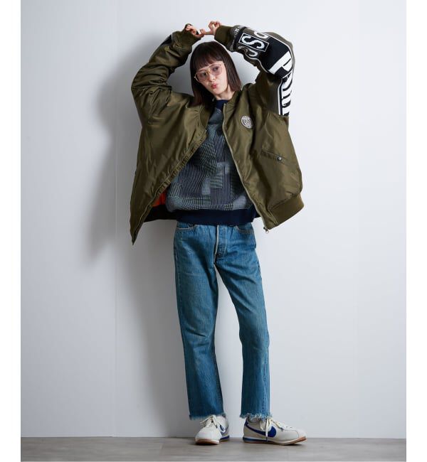 Paris Saint-Germain「【Paris Saint-Germain / パリ・サン＝ジェルマン】 JP Vintage Scarf Bomber」|ブルゾン・スタジャン|