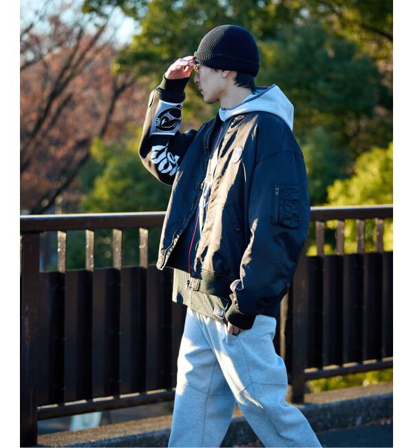 Paris Saint-Germain「【Paris Saint-Germain / パリ・サン＝ジェルマン】 JP Vintage Scarf Bomber」|ブルゾン・スタジャン|