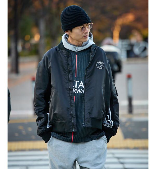 Paris Saint-Germain「【Paris Saint-Germain / パリ・サン＝ジェルマン】 JP Vintage Scarf Bomber」|ブルゾン・スタジャン|