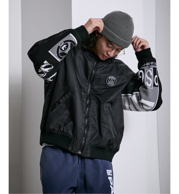 Paris Saint-Germain「【Paris Saint-Germain / パリ・サン＝ジェルマン】 JP Vintage Scarf Bomber」|ブルゾン・スタジャン|