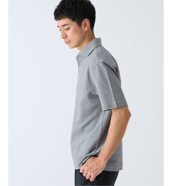 EDIFICE「"吸水速乾＆高通気機能" COOLMAX ハニカムボーダー ポロシャツ」|ポロシャツ|