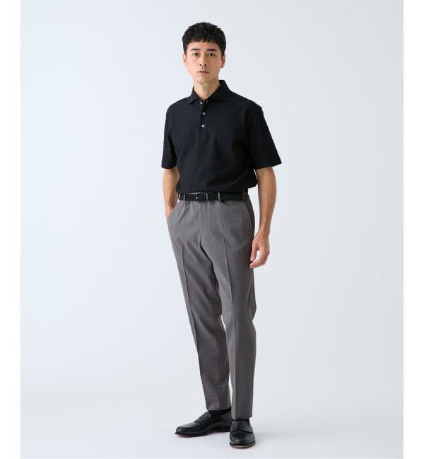 EDIFICE「"吸水速乾＆高通気機能" COOLMAX ハニカムボーダー ポロシャツ」|ポロシャツ|