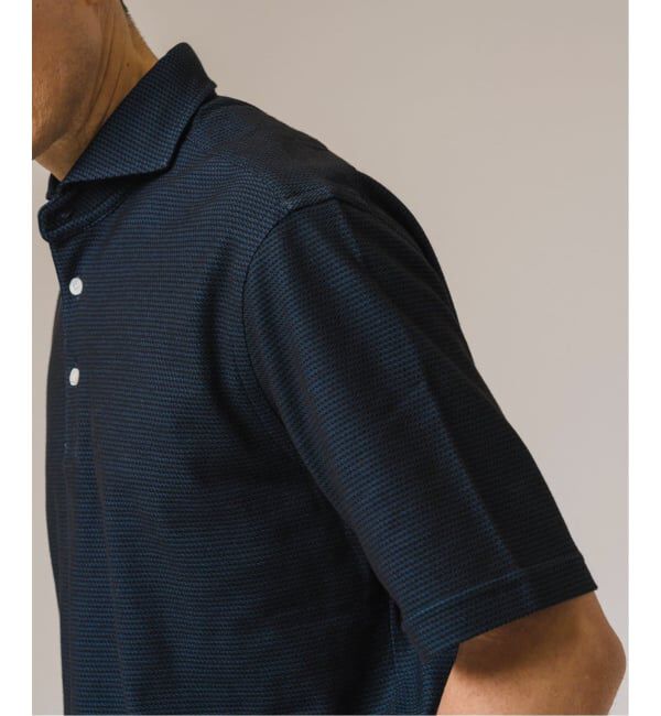 EDIFICE「"吸水速乾＆高通気機能" COOLMAX ハニカムボーダー ポロシャツ」|ポロシャツ|
