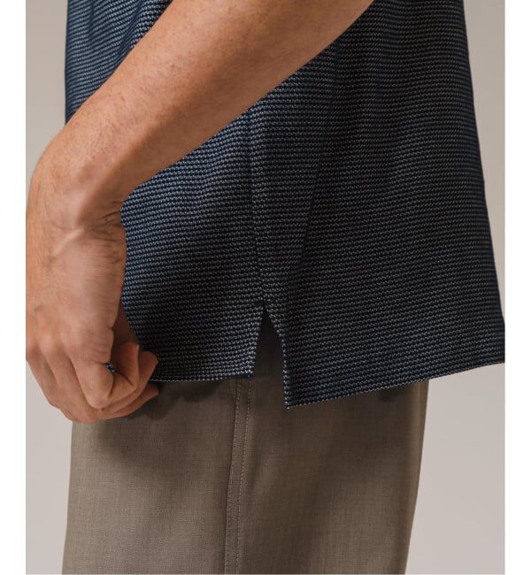 EDIFICE「"吸水速乾＆高通気機能" COOLMAX ハニカムボーダー ポロシャツ」|ポロシャツ|