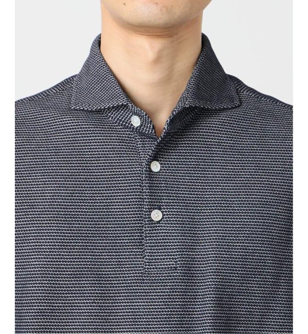 EDIFICE「"吸水速乾＆高通気機能" COOLMAX ハニカムボーダー ポロシャツ」|ポロシャツ|