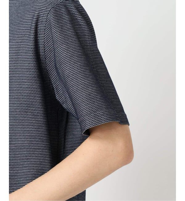 EDIFICE「"吸水速乾＆高通気機能" COOLMAX ハニカムボーダー ポロシャツ」|ポロシャツ|