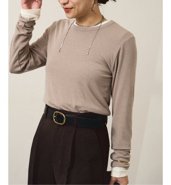 JOURNAL STANDARD「レーヨンベアテレコ クルーネックプルオーバー」|Tシャツ・カットソー|