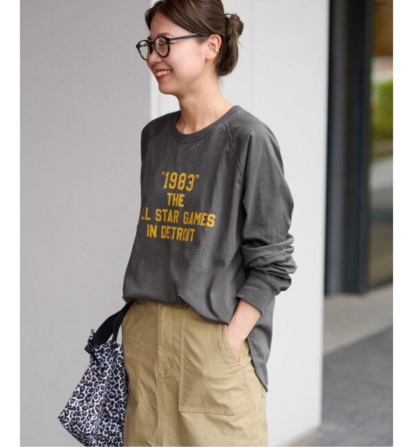 JOURNAL STANDARD relume「《追加》ラグランスリーブカレッジロングスリーブTEE」|Tシャツ・カットソー|