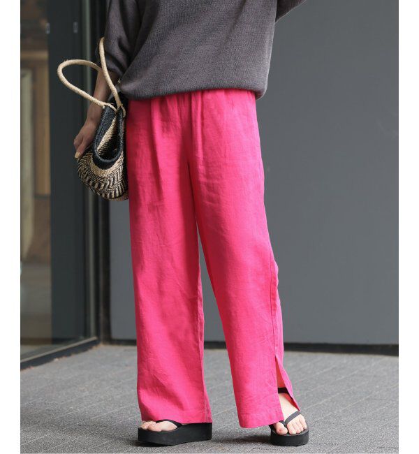 JOURNAL STANDARD relume「《WEB限定追加3》麻スリットイージーパンツ」|その他|