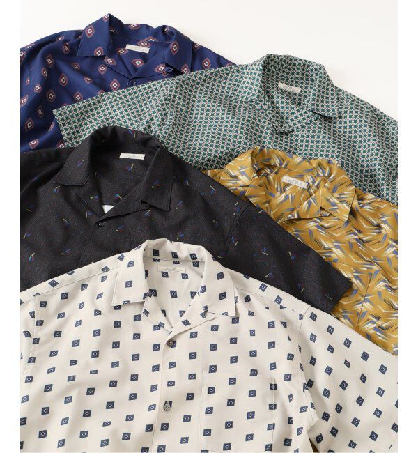 JOURNAL STANDARD relume「ホールパターン プリント オープンカラーシャツ」|シャツ・ブラウス|