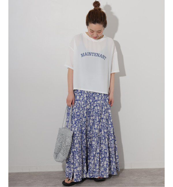 JOURNAL STANDARD relume「《追加3》2WAYジョーゼットロゴTEE」|Tシャツ・カットソー|