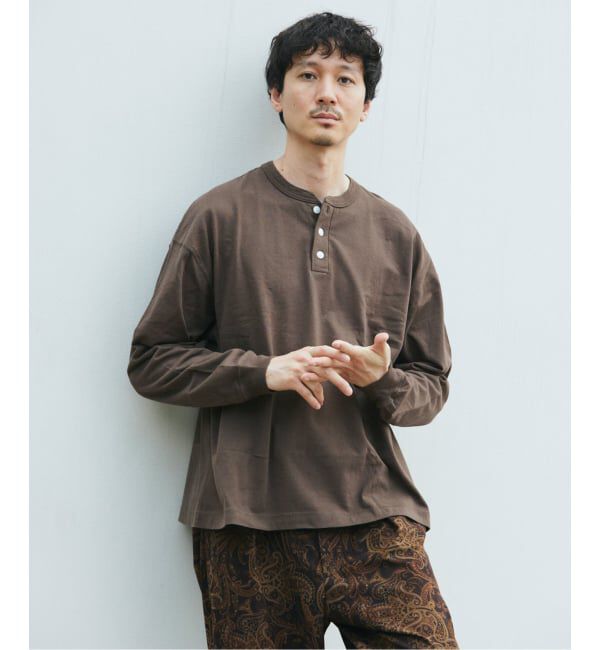 JOURNAL STANDARD「Health knit / ヘルスニット 別注 ヘンリー ネックロンT」|Tシャツ・カットソー|