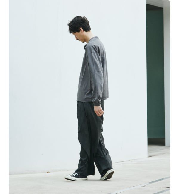 JOURNAL STANDARD「Health knit / ヘルスニット 別注 ヘンリー ネックロンT」|Tシャツ・カットソー|
