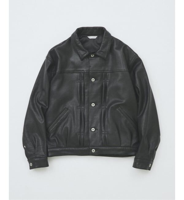 JOURNAL STANDARD「ニュージーランド  ラムレザー トラッカージャケット」|ライダースジャケット|ブラック