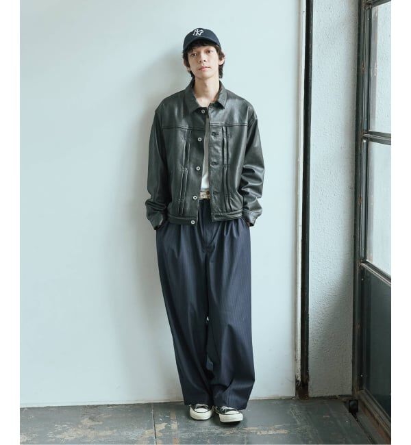 JOURNAL STANDARD「ニュージーランド  ラムレザー トラッカージャケット」|ライダースジャケット|