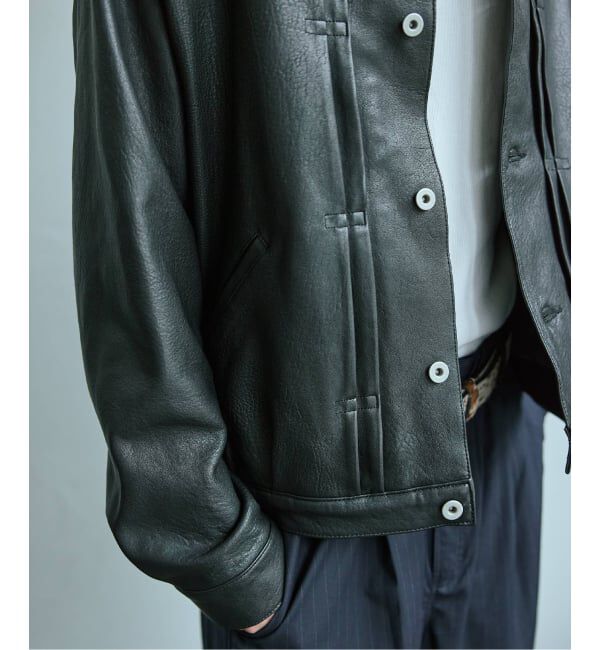 JOURNAL STANDARD「ニュージーランド  ラムレザー トラッカージャケット」|ライダースジャケット|