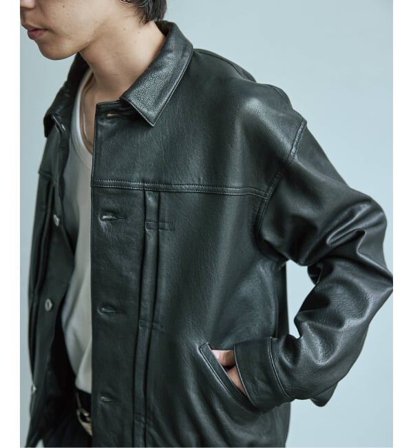 JOURNAL STANDARD「ニュージーランド  ラムレザー トラッカージャケット」|ライダースジャケット|