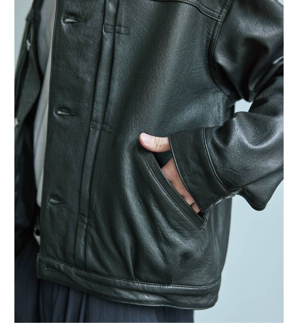 JOURNAL STANDARD「ニュージーランド  ラムレザー トラッカージャケット」|ライダースジャケット|