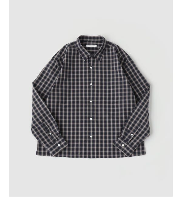 JOURNAL STANDARD「オンブレ チェック ボックス 長袖 シャツ」|シャツ・ブラウス|ブラック