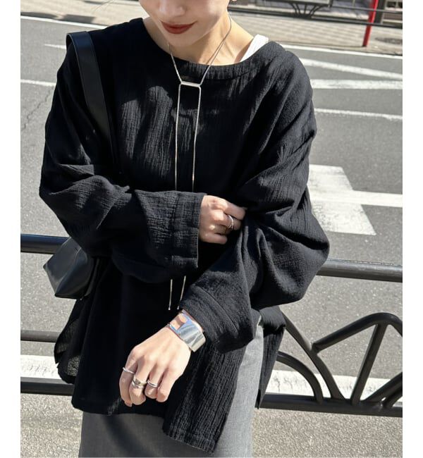 JOURNAL STANDARD「《追加予約》ソフトガーゼ2WAYビッグプルオーバー」|シャツ・ブラウス|