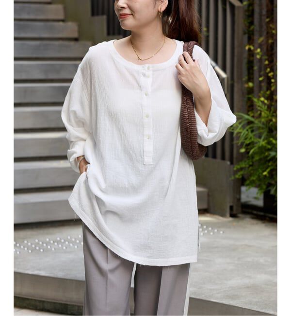 JOURNAL STANDARD「《追加予約》ソフトガーゼ2WAYビッグプルオーバー」|シャツ・ブラウス|