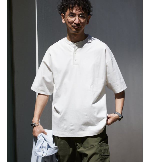 JOURNAL STANDARD relume「《予約》Healthknit / ヘルスニット 別注 ヘンリーネックTシャツ」|Tシャツ・カットソー|