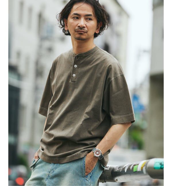 JOURNAL STANDARD relume「《予約》Healthknit / ヘルスニット 別注 ヘンリーネックTシャツ」|Tシャツ・カットソー|