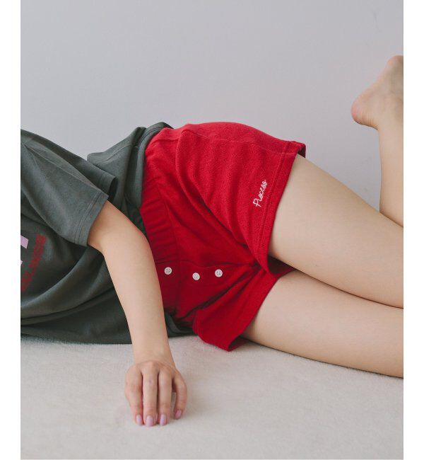 U by SPICK&SPAN「PISCESS/パイシス Button Up One Mile Shorts」|その他|レッド