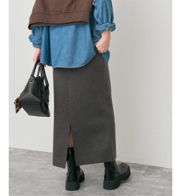 Spick and Span「《追加》ミラノリブニットスカート」|スカート|