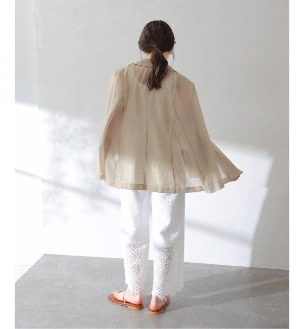  「【洗える】ウォッシャブルシアージャケット」|テーラードジャケット|