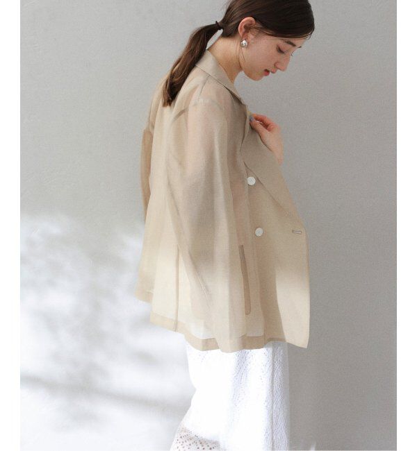  「【洗える】ウォッシャブルシアージャケット」|テーラードジャケット|