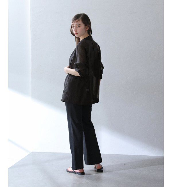  「【洗える】ウォッシャブルシアージャケット」|テーラードジャケット|