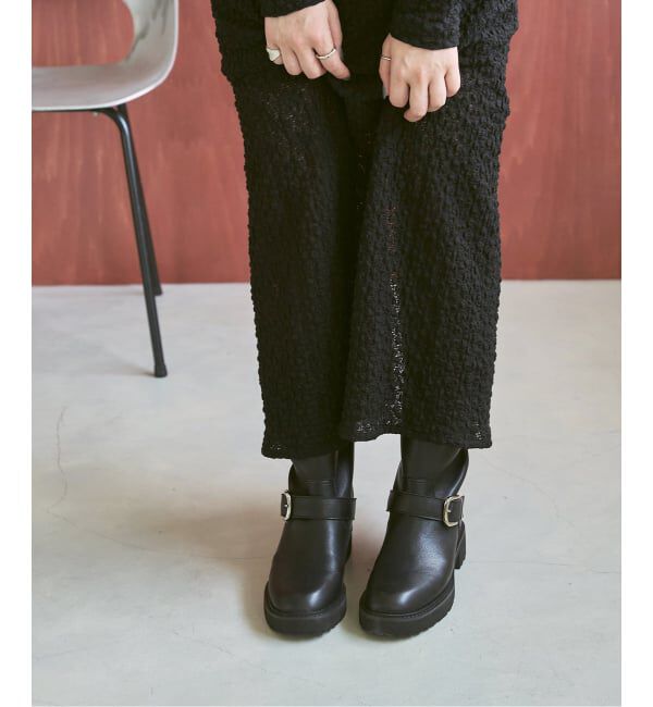  「《追加》レザーエンジニアブーツ」|ショートブーツ|