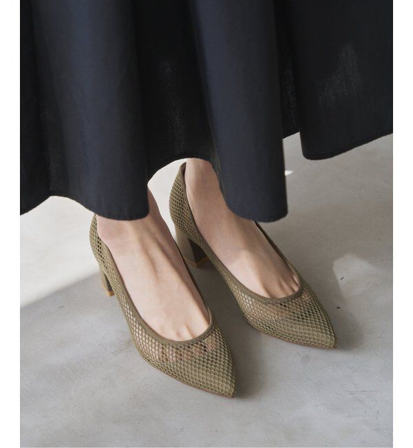  「《追加2》4.5cmポインテッドネットパンプス」|パンプス|