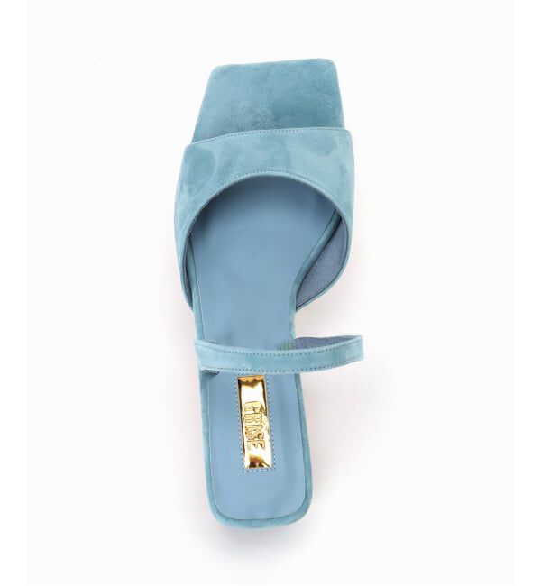 GRISE「《予約》MIDORI UEEDA&times;GRISE4cmレザースクエアスエードサンダル」|サンダル|